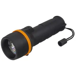 Lanterna LED Evotools, cu protectie cauciuc, 2 baterii R20, 3 leduri - 