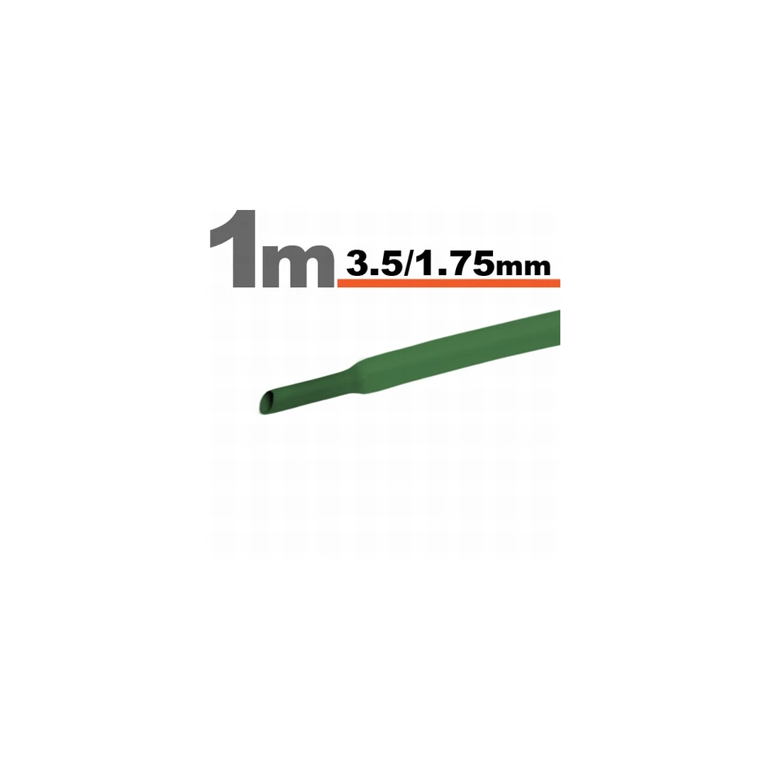 Tub termocontractibil Verde • 3,5 / 1,75 mm - 