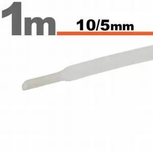 Tub termocontractibilTransparent • 10 / 5 mm - 