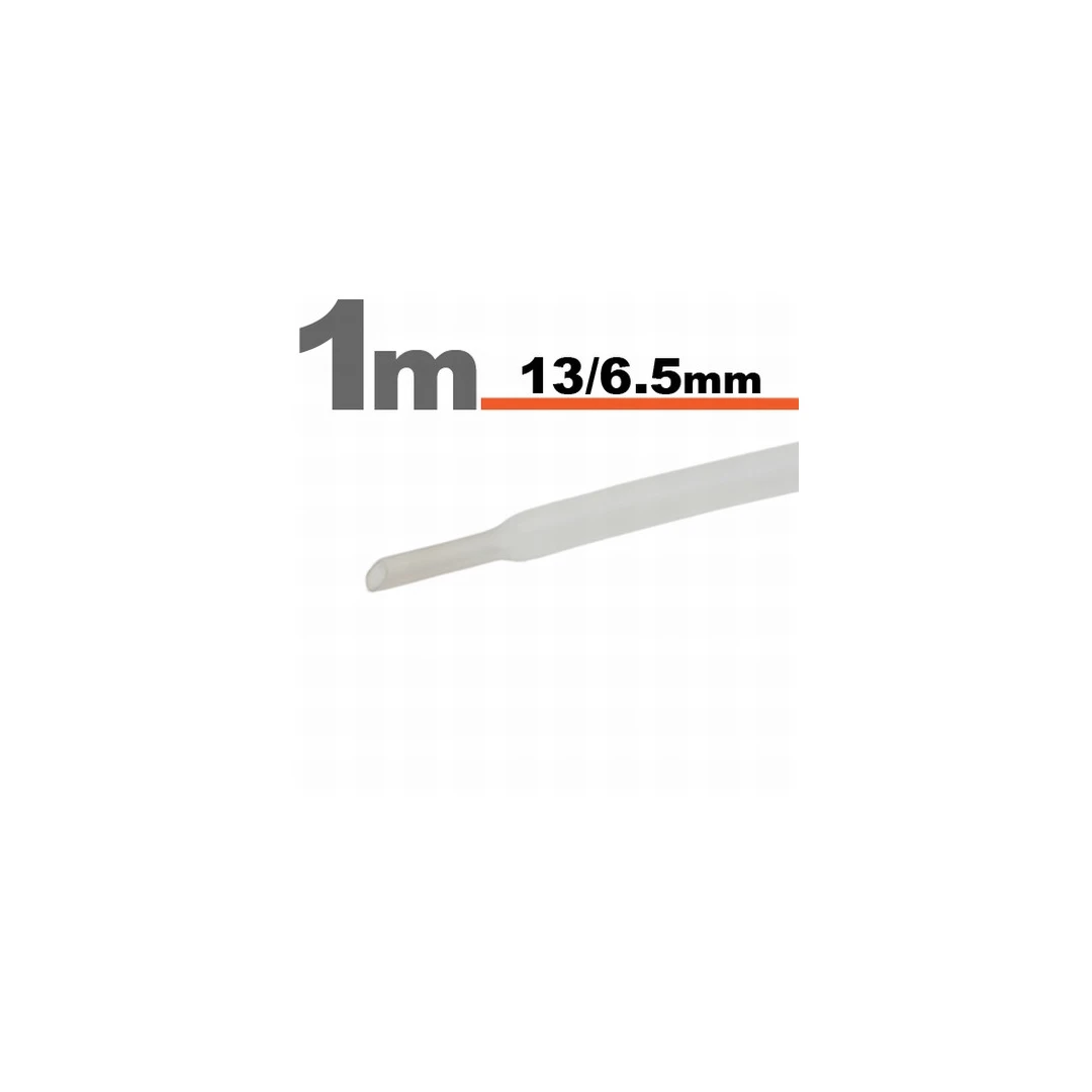 Tub termocontractibil Transparent • 13 / 6,5 mm - 