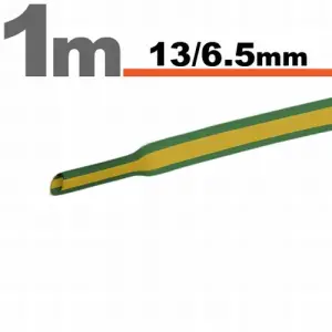 Tub termocontractibil Galben-verde • 13 / 6,5 mm - 
