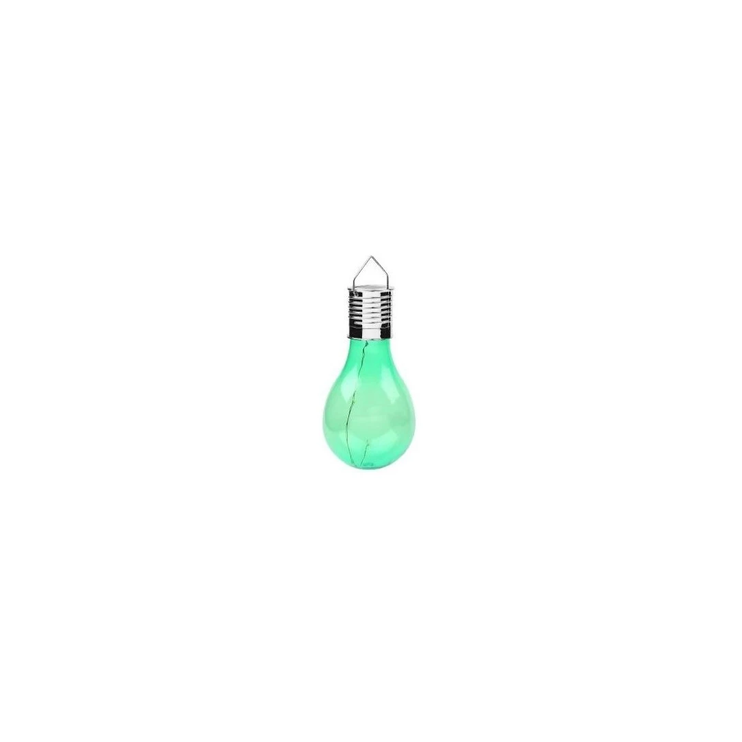 Lampa Solara LED Decorativa sub forma de Bulb, pentru exterior, suspendata, IP65, Ultron Verde, eMazing - 