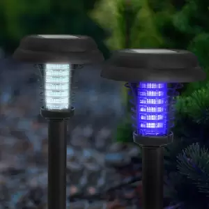 Capcana solara UV pentru insecte + functie lampa - cu tarus pentru fixare - 