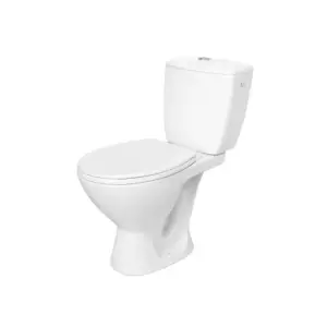 Cersanit Compact Basic 527 020 + rezervor 3/6L + capac WC polipropilena RR003-002 - Pretul afisat este pe: set Setul Compact Basic este un pachet alcatuit din piese necesare utilarii oricarui spatiu sanitar.Vasul de wc se monteaza pe pardoseala, iar evacuarea este verticala.Setul include:Vas WCCapac  WC polipropilena Rezervor WC 3/6 LCaracteristici:Material: ceramica sanitaraFinisaj: lucios