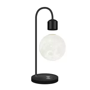 Lampa de veghe Luna care leviteaza, cu incarcator Wireless, 3D - 