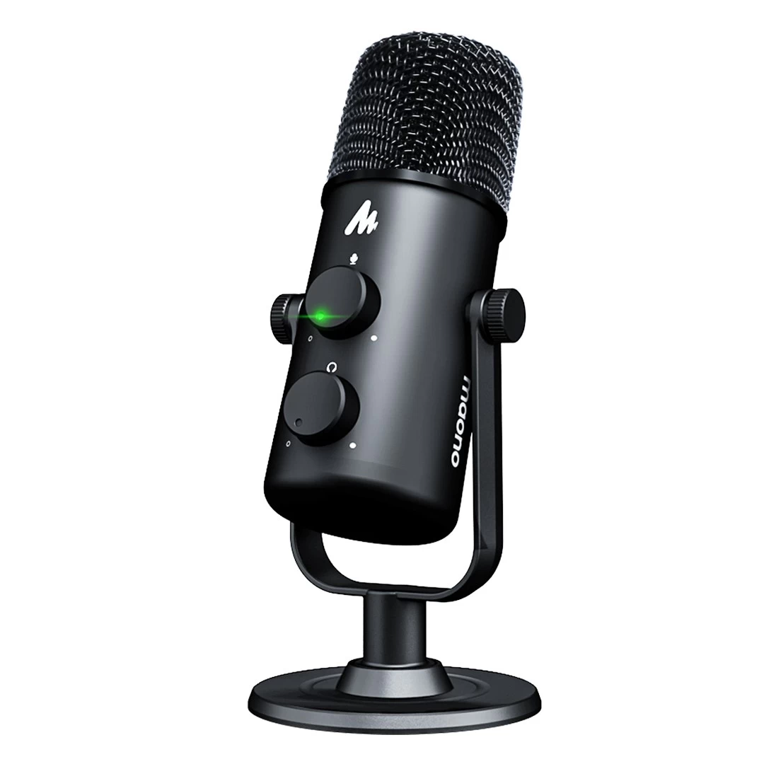 Microfon profesional cardioid omnidirectional Maono AU-903, monitorizare cu latenta zero, pentru gaming, podcast, streaming - 
