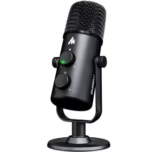 Microfon profesional cardioid omnidirectional Maono AU-903, monitorizare cu latenta zero, pentru gaming, podcast, streaming - 