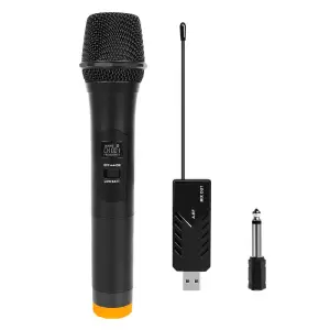 Microfon profesional Maono AU700 omnidirectional wireless, pentru Karaoke, prezentari, negru - 