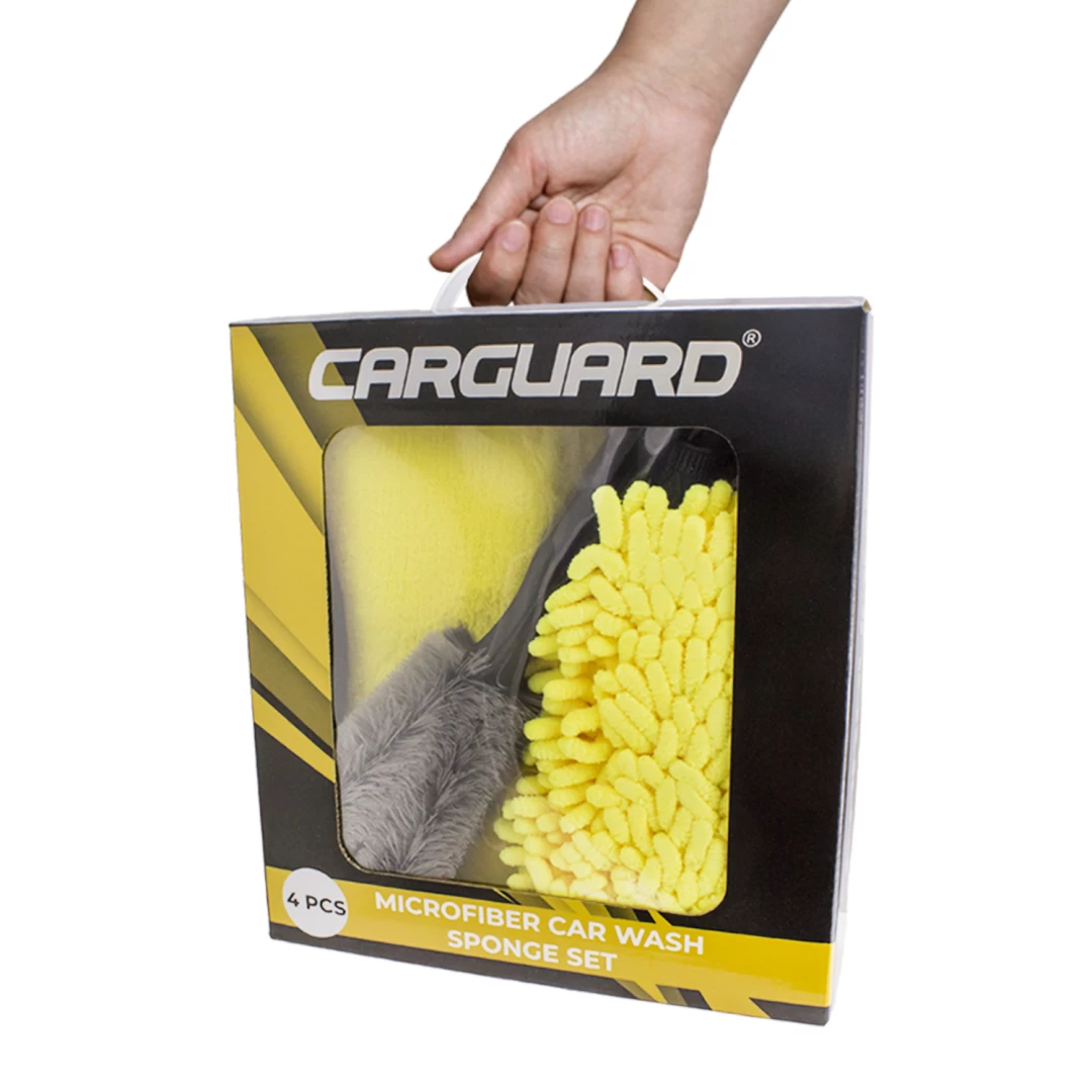 Set burete cu microfibre si perie - Carguard - 