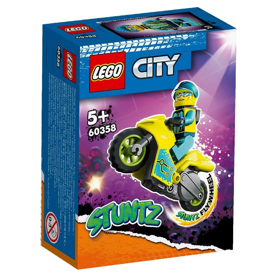 LEGO CITY STUNTZ MOTOCICLETA DE CASCADORIE CIBERNETICA 60358 - 