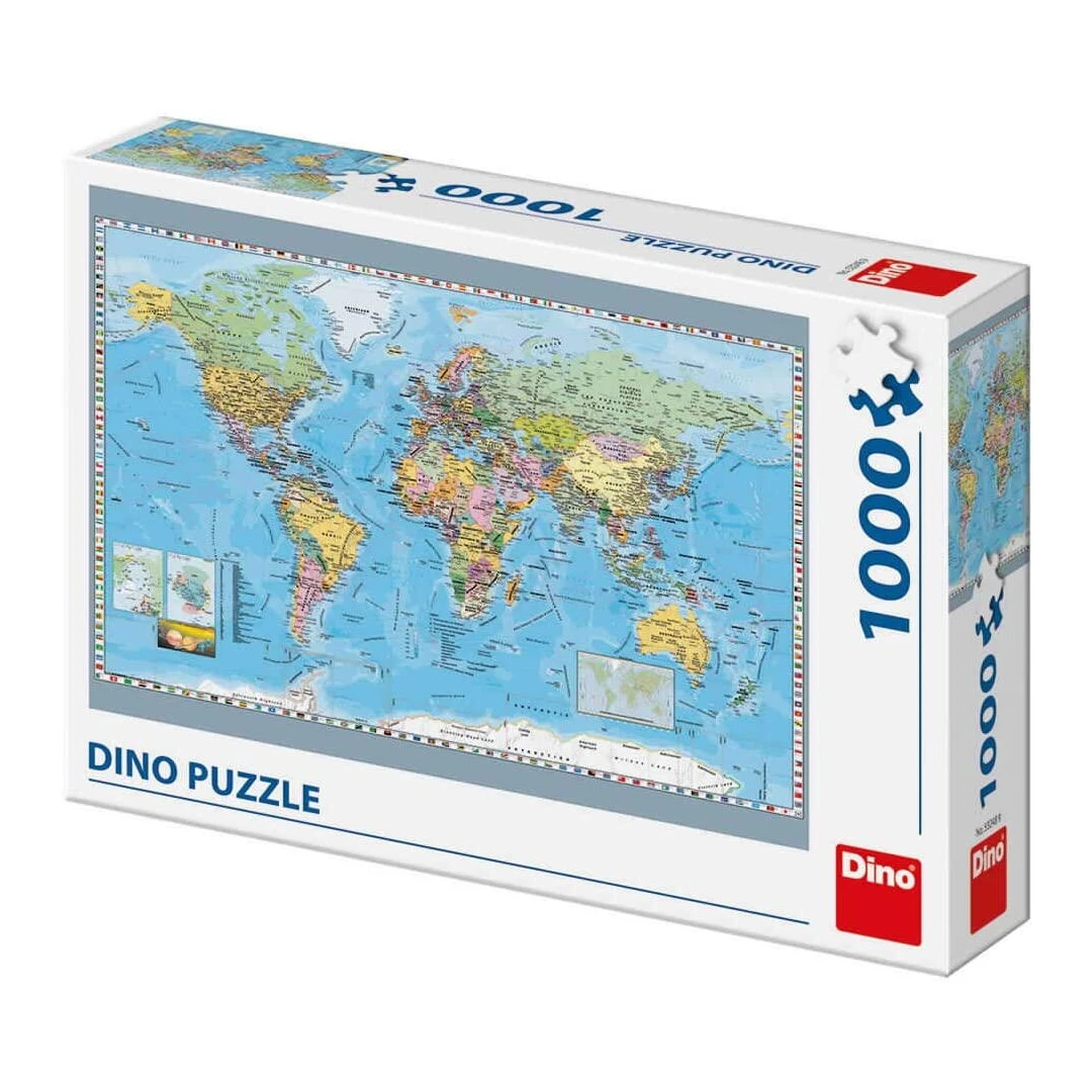 Puzzle - Harta politica a lumii (1000 piese) - 
