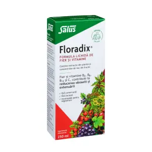 Formula lichida de fier si vitamine, Floradix, Salus, 250ml - 