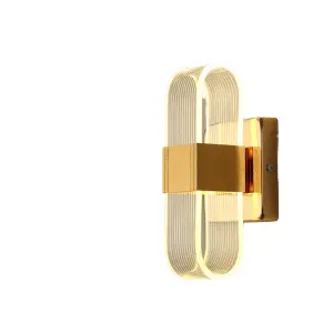 Aplica Splendore, LuminiLux, Gold,10*21 cm, Metal, LED - 