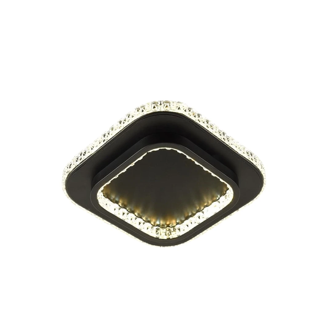 Lustra bucatarie LuminiLux ,Negru ,24*24 cm , Metal, LED - 
