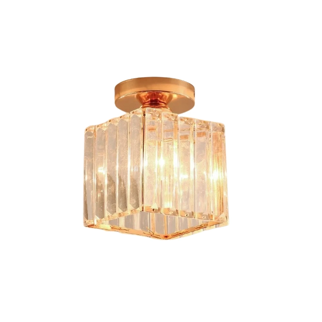 Lustra Syok LuminiLux ,Gold ,17*13 cm , Kristal ,LED - 