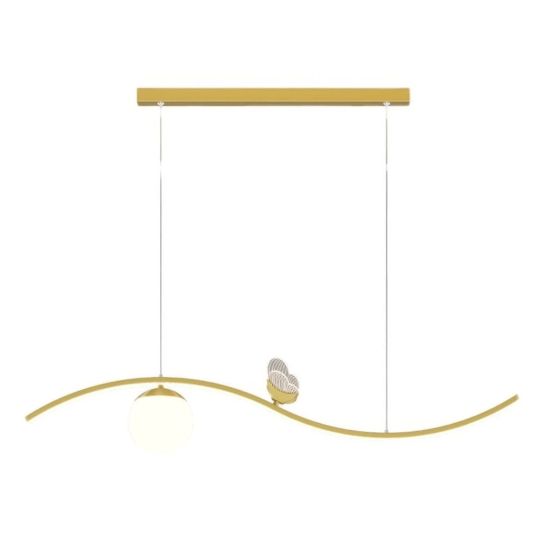 Lustra Fluris LuminiLux, Gold, 90 cm,  Metal - 