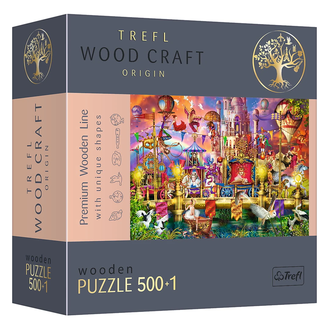 Puzzle Trefl din lemn 500+1 piese lumea magica - 
