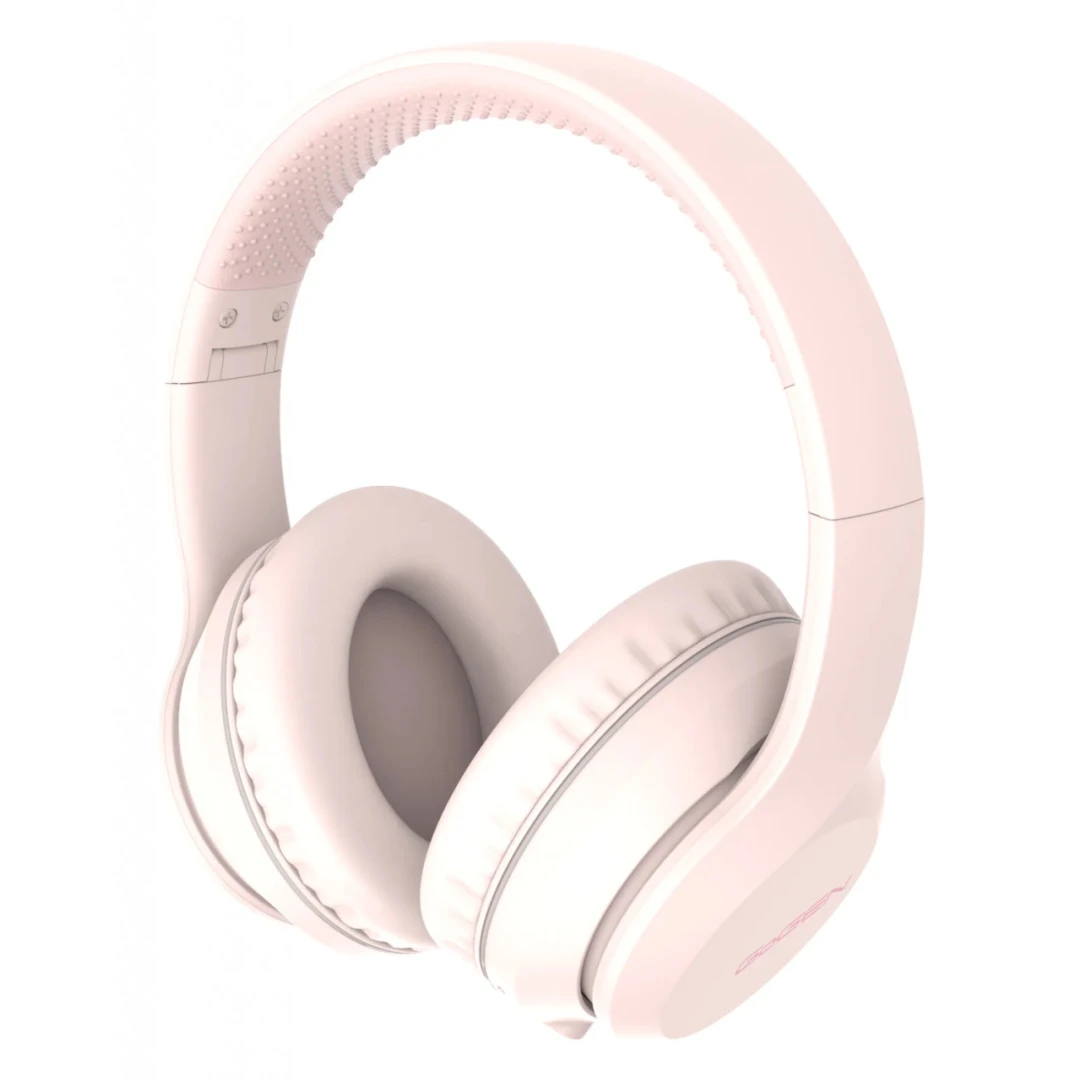 Casti audio fara fir GoGEN HBTM 43P, Bluetooth 5.0, microfon, roz - 