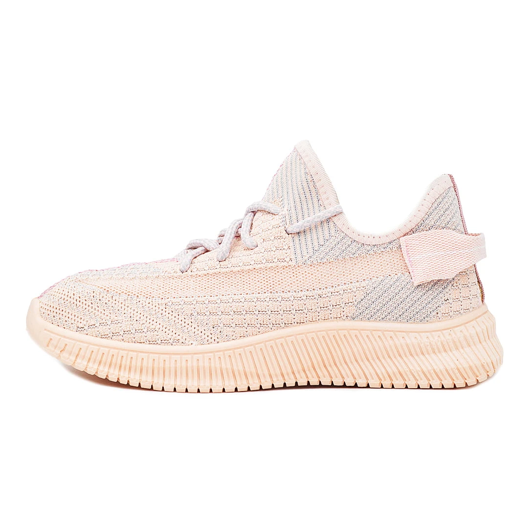 Sneakers Dama MBrands cu talpa flexibila, culoare roz pudrat, material textil - 41 - 
