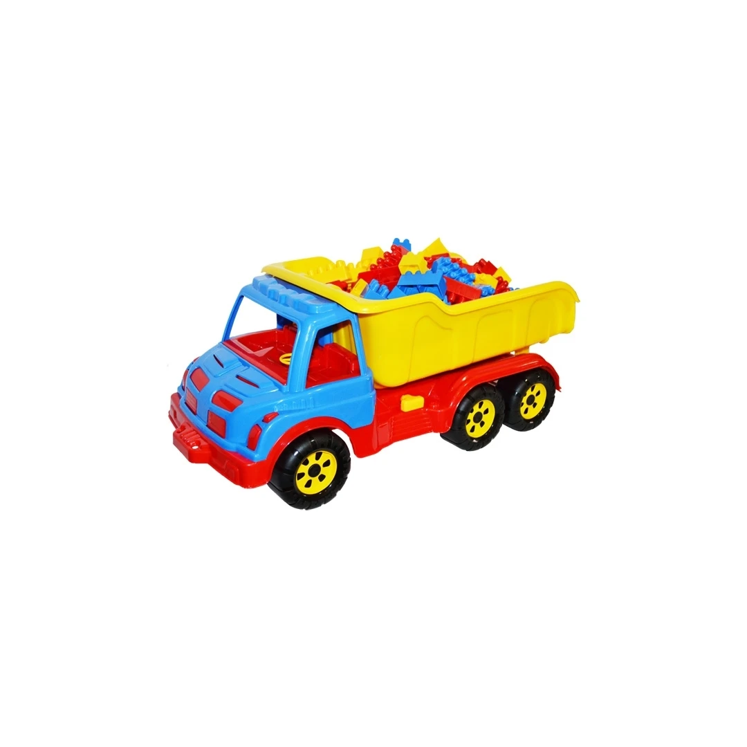Camion plastic 60 cm + 80 cuburi - ROBENTOYS - 
