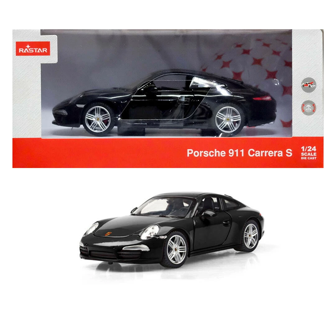 Masinuta metalica Porsche 911 negru scara 1 la 24 - 