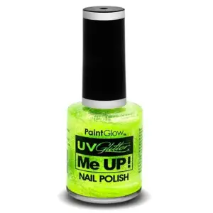 Lac de unghii cu sclipici, stralucitor in lumina UV, Glitter Me Up! UV, A41 Mint Green - 