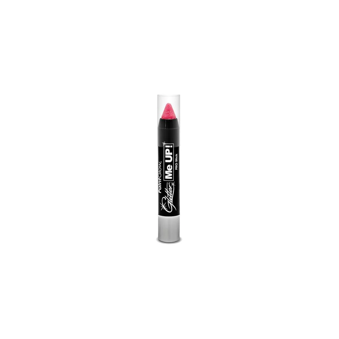 Creion cu sclipici, pentru fata si corp -UV reactiv - Champagne Pink Glitter me Up! Paint Glow - 