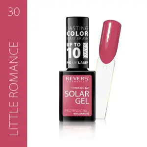 Lac de unghii Solar Gel, Revers, 12 ml, roz, nr 30, little romance - 