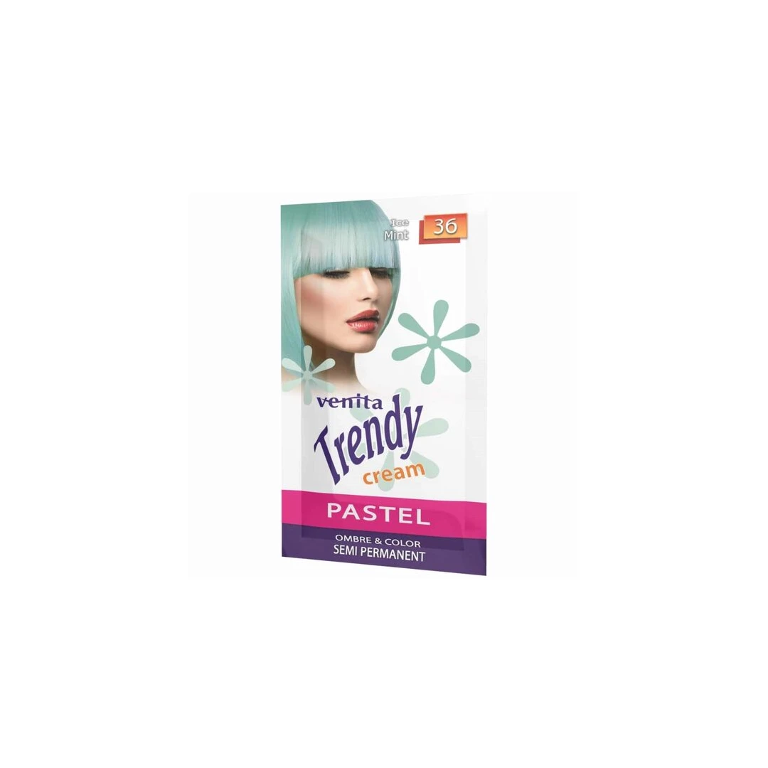 Sampon Colorant si Nuantator, Trendy Cream, Venita, NR.36 - Ice Mint, 35g - 