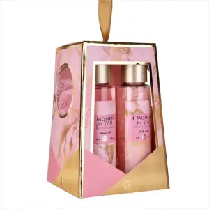 Set 3 produse de baie cu aroma de trandafiri Moment for You,  Accentra 6055856, 125 ml - 