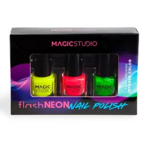Set 3 lacuri de unghii Neon Nails Magic Studio 12264 - 