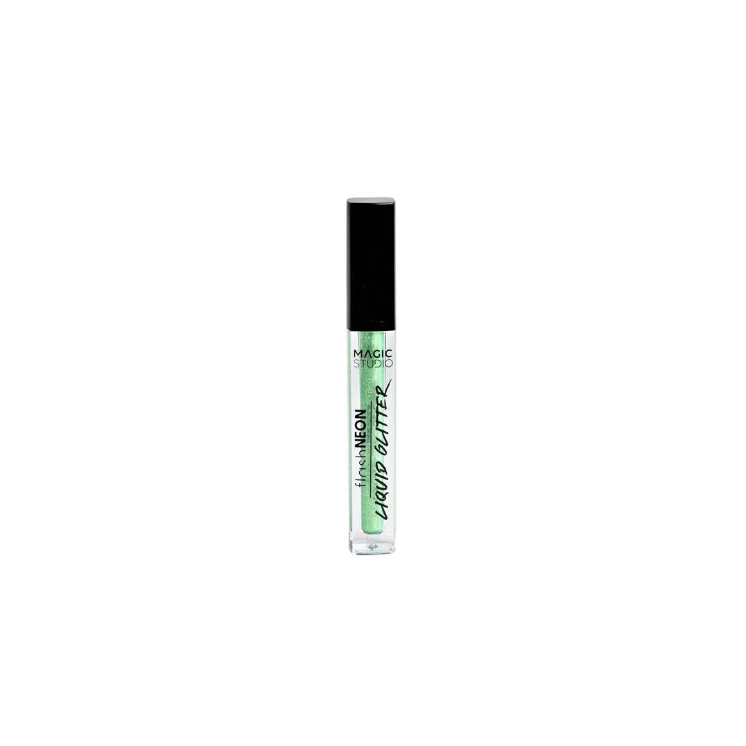 Fard de pleoape Neon Liquid Glitter Magic Studio 32009, 5 ml, verde - 