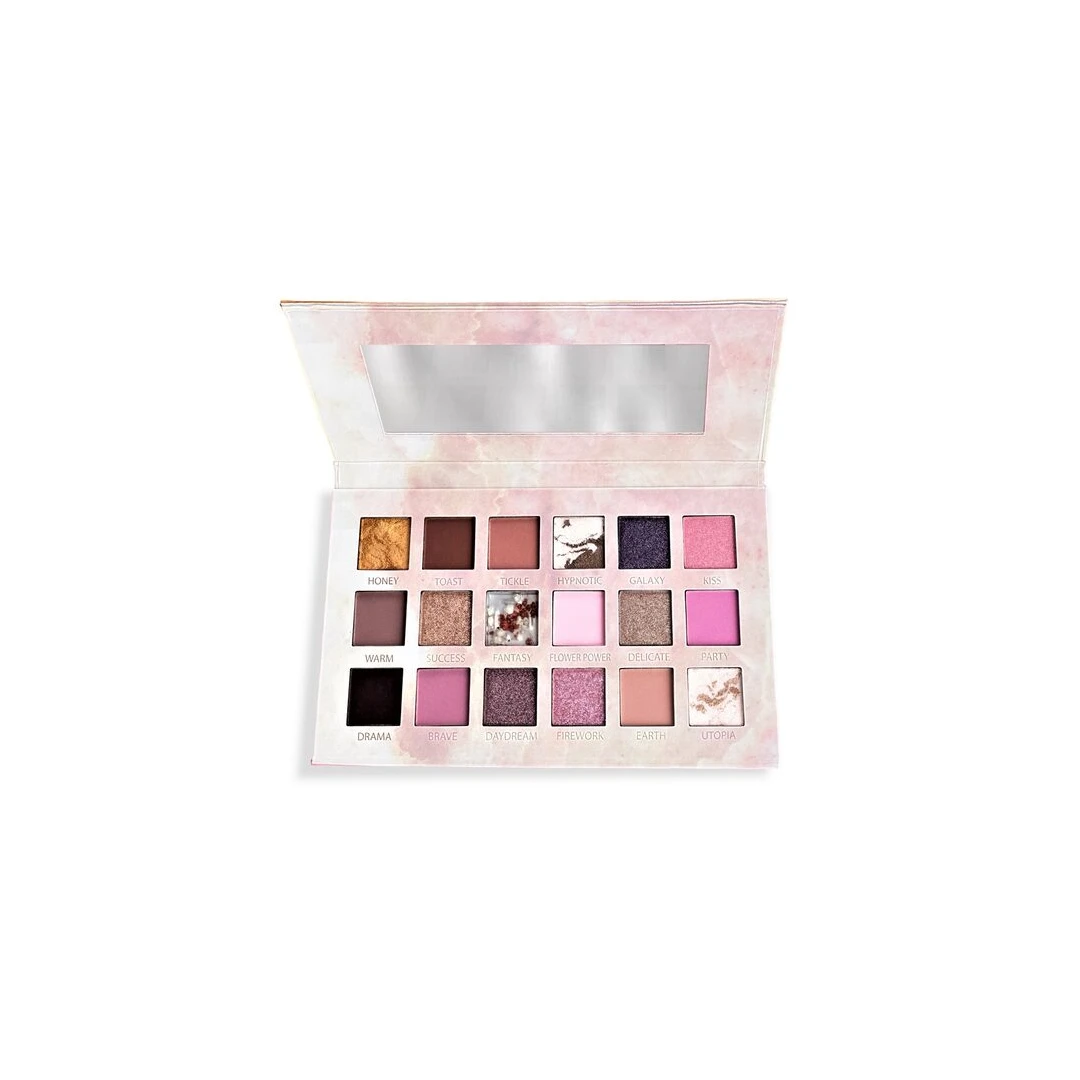 Paleta fard pleoape Rose Quartz, Magic Studio 24501, 18 culori - 