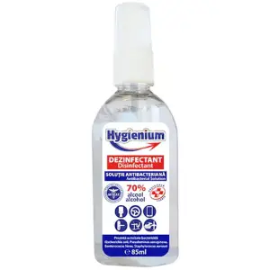 Solutie dezinfectanta pentru maini Hygienium, efect antibacterian, 85 ml - 