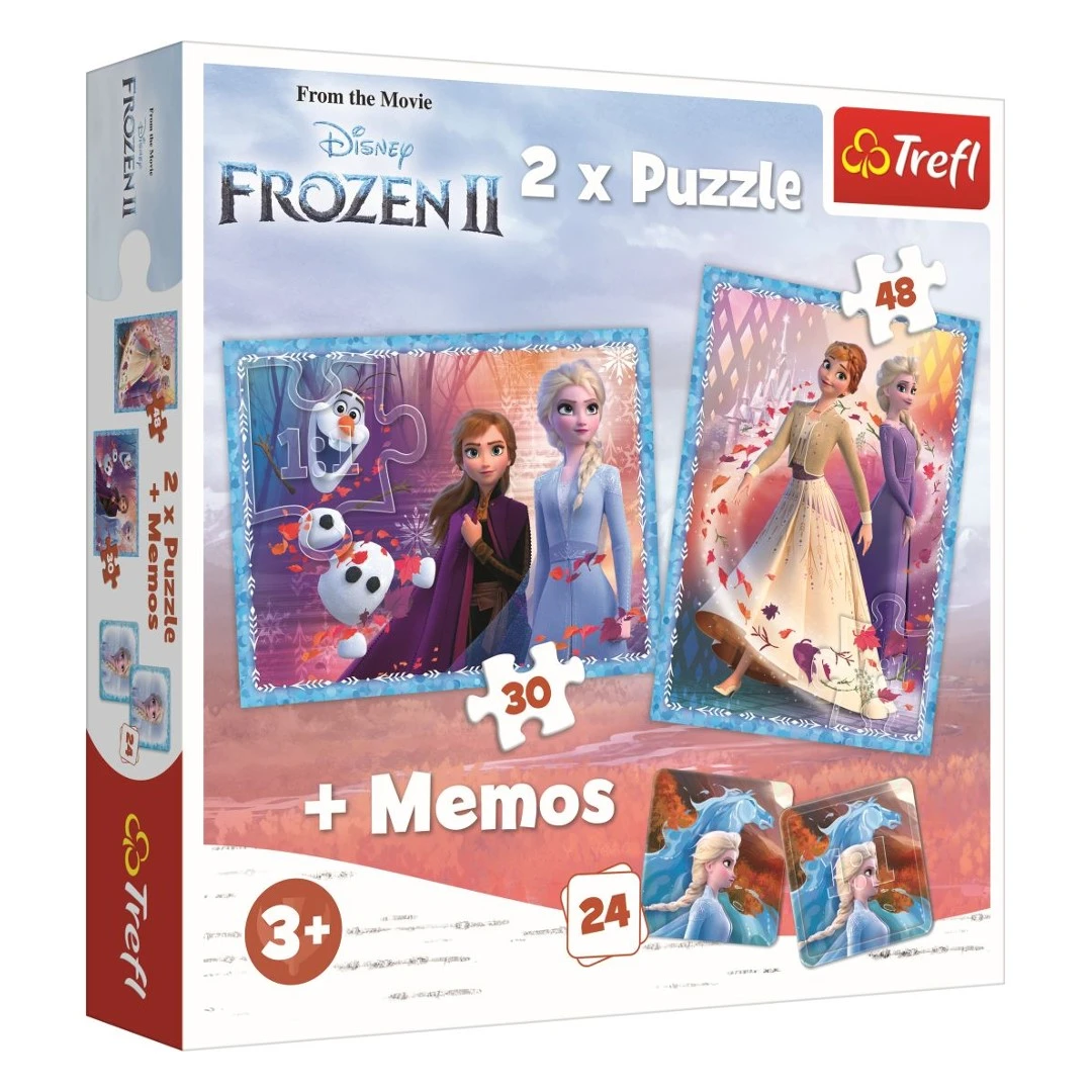 Puzzle Trefl 2 in 1 memo Frozen 2 tinutul misterios - 