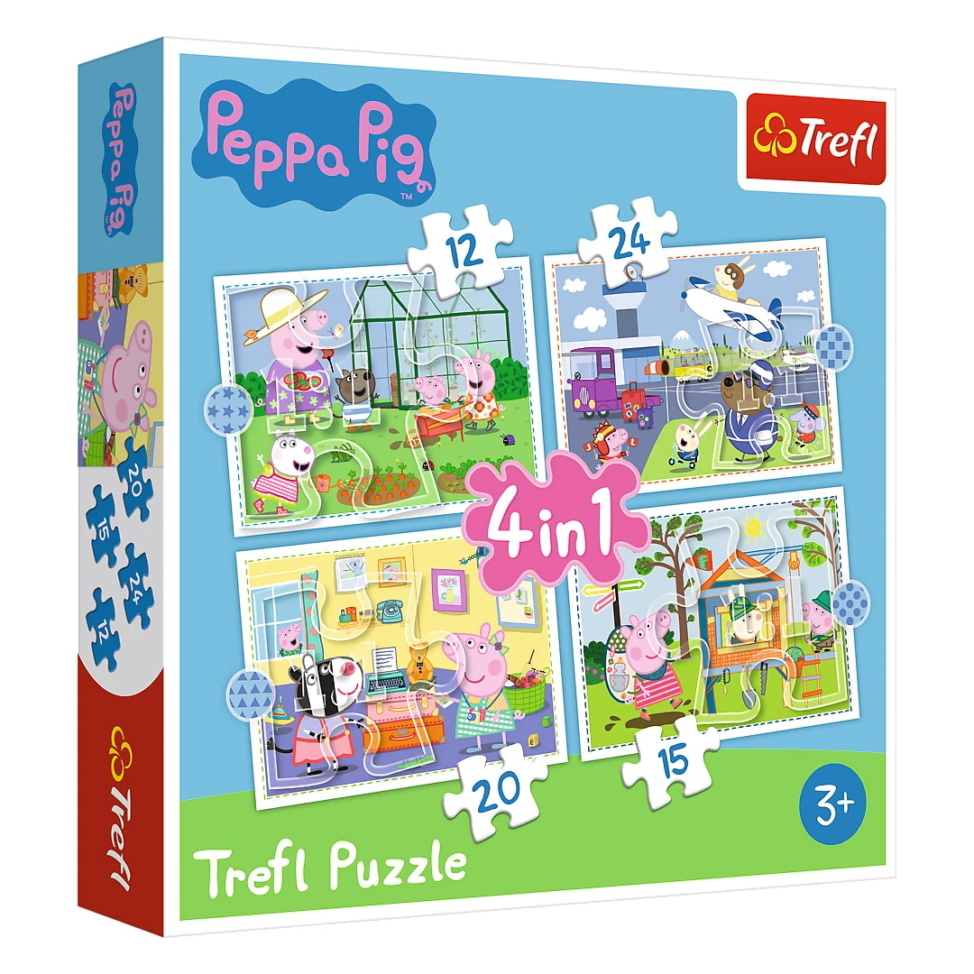 Puzzle Trefl 4 in 1 Peppa Pig - 