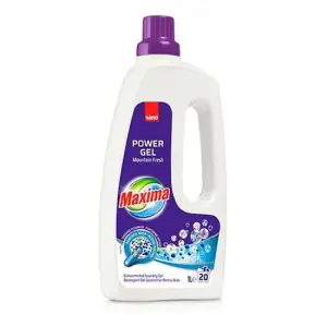 Detergent gel concentrat pentru rufe Sano Maxima Power Gel Mountain Fresh 20 spalari 1l - 