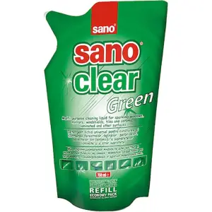 Sano Clear Green glass cleaner refill, 750ml - 
