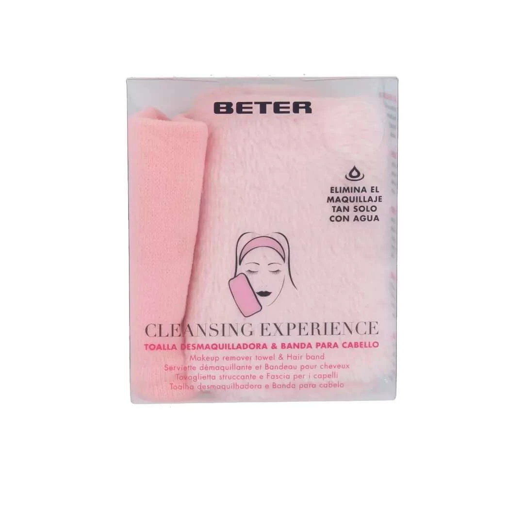 Set Banda pentru par + prosop demachiant reutilizabil, Beter Cleansing Experience toalla desmaquilladora + banda cabello - 