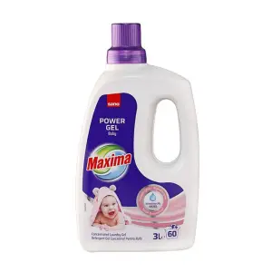 Detergent gel concentrat pentru rufe Sano Maxima Power Gel Baby 60 spalari 3l - 