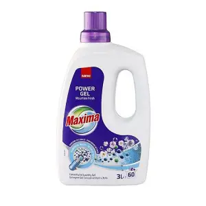 Detergent gel concentrat pentru rufe Sano Maxima Power Gel Mountain Fresh 60 spalari 3l - 
