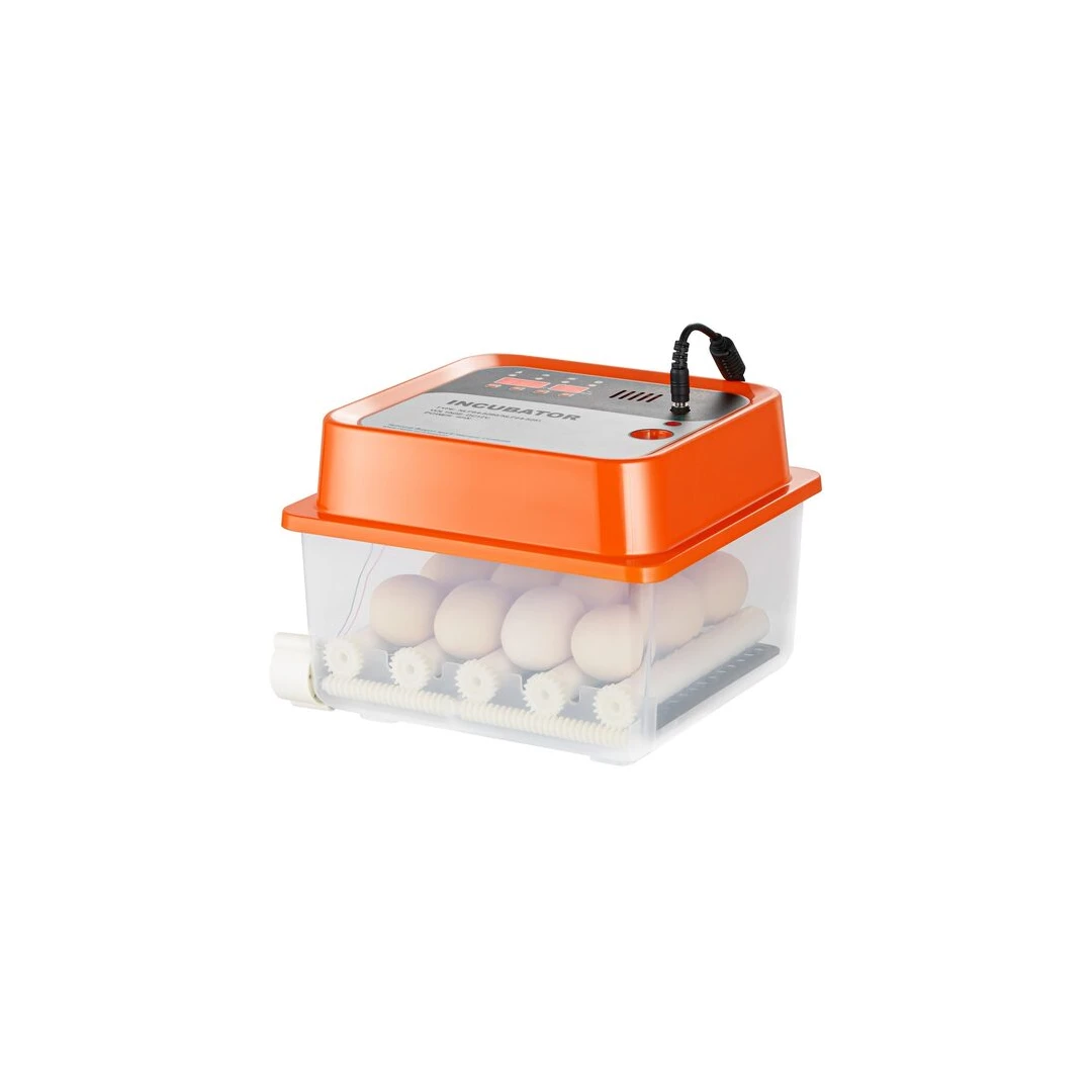 Incubator 12 oua cu intoarcere automata, Vevor, alimentare retea sau baterie 12 V, 250x225x180 mm - 