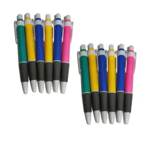 Set 12 bucati, Pixuri colorate cu priza de cauciuc anti-alunecare, Multicolor - 