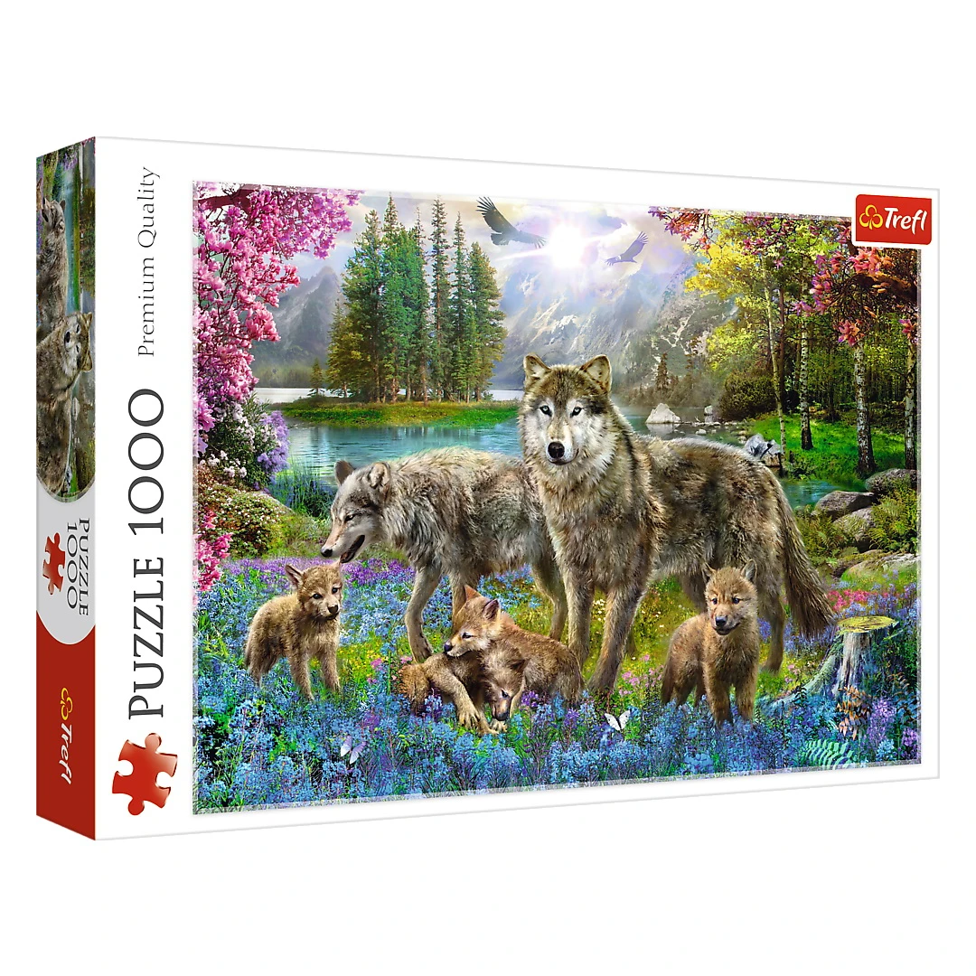 Puzzle Trefl 1000 familie de lupi - 