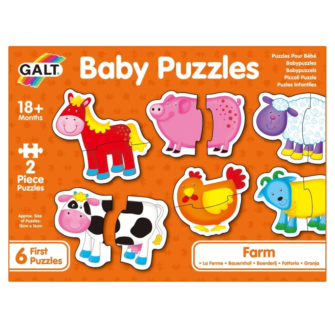 Baby Puzzle: Ferma (2 piese) - 