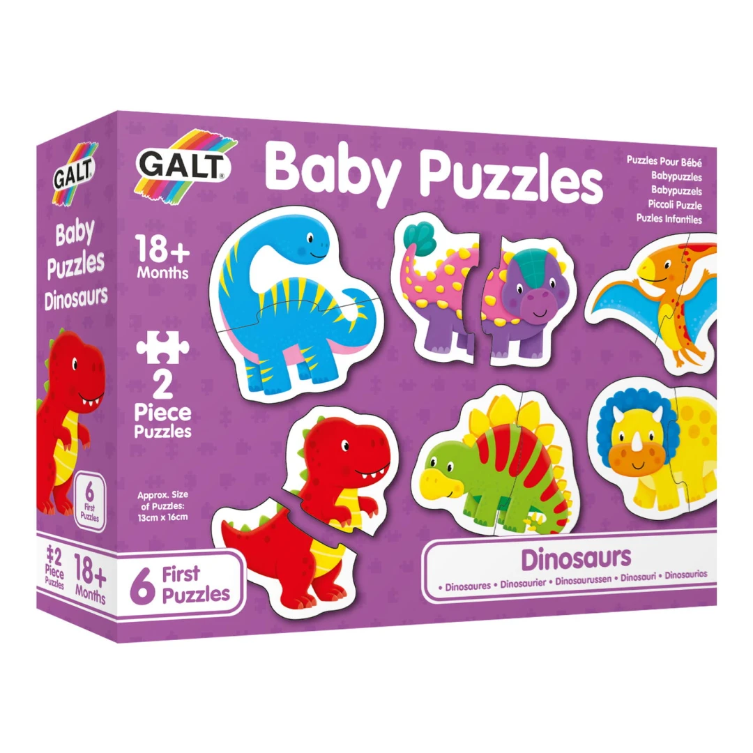 Baby Puzzle: Dinozauri (2 piese) - 