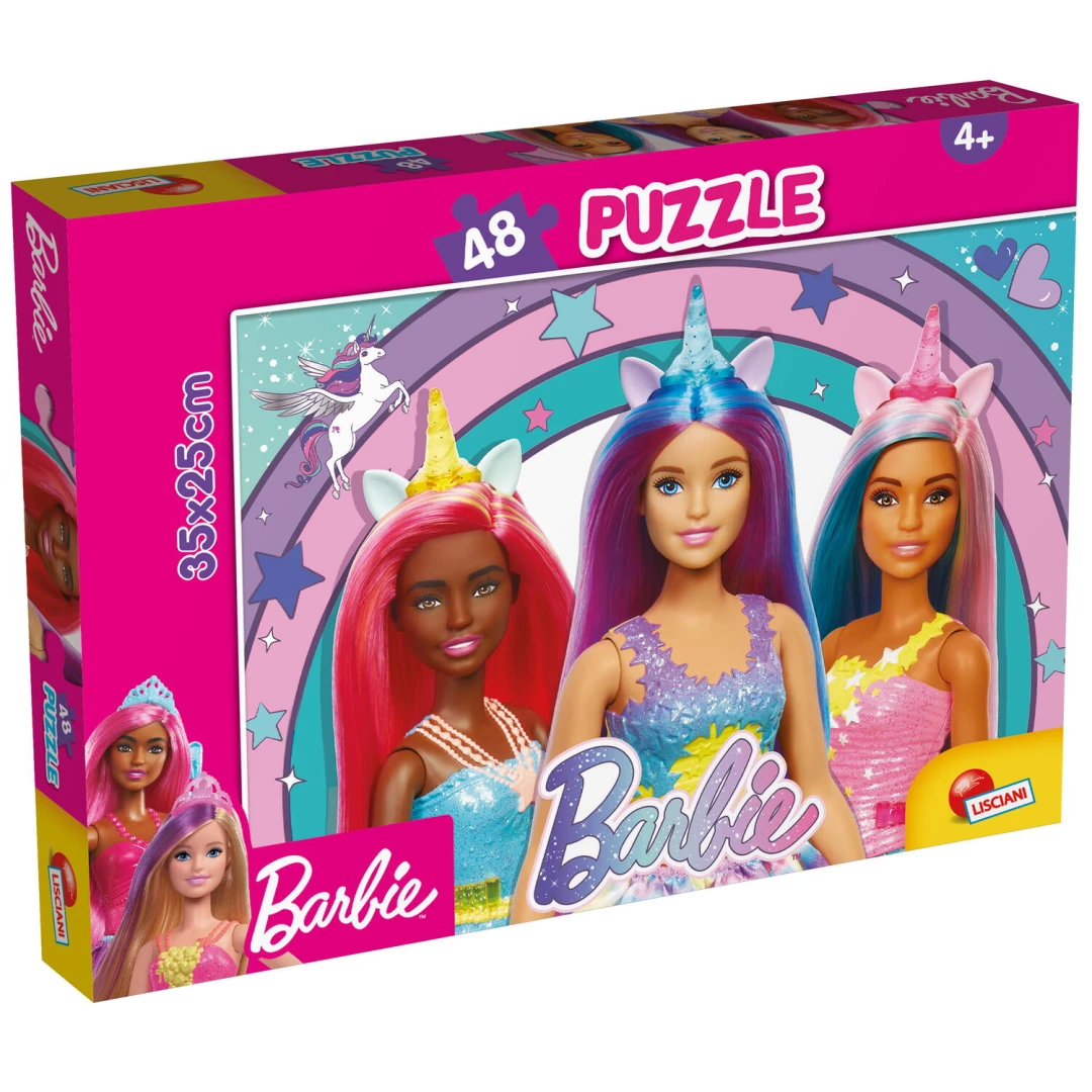 Puzzle - Barbie si magia unicornului (48 piese) - 