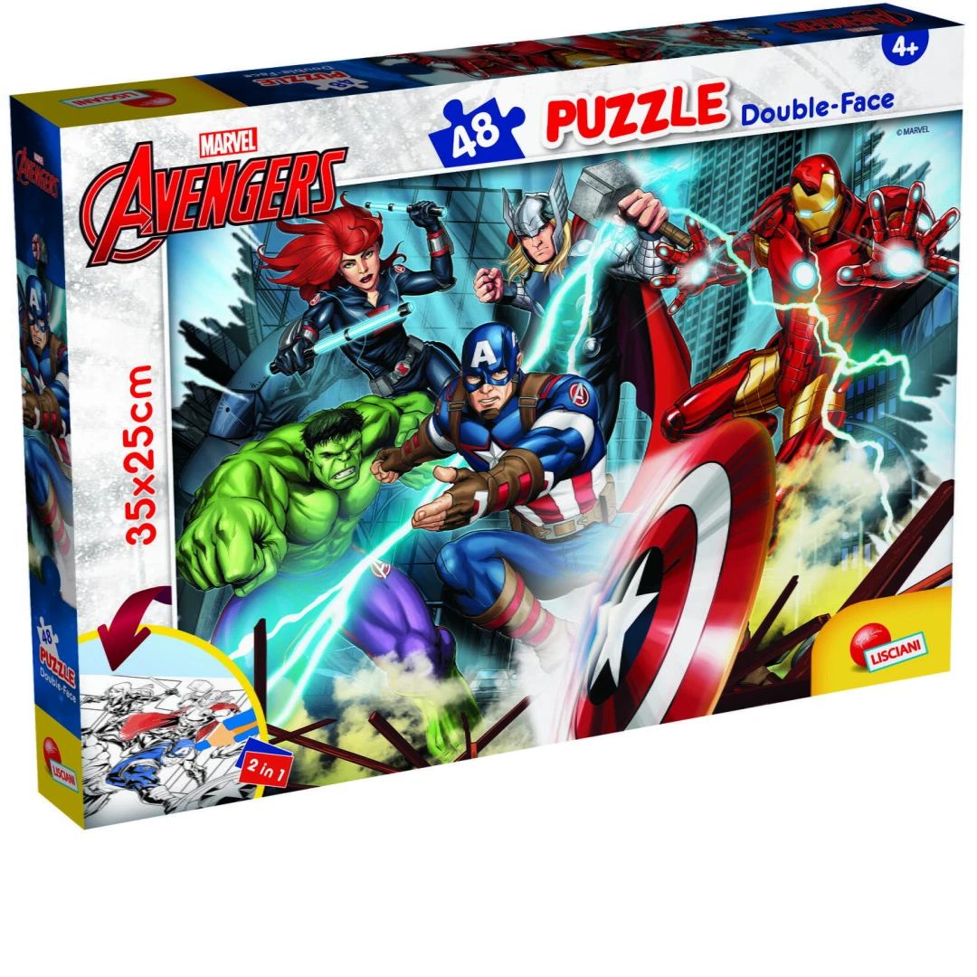 Puzzle de colorat - Avengers (48 de piese) - 