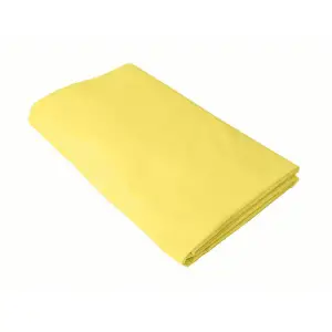 Cearceaf galben, cu elastic, din bumbac 60x85 cm - 