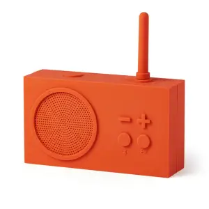 Radio portabil Lexon TYKHO 3 rezistent la apa speaker Bluetooth reincarcare USB autonomie 20 de ore carcasa din silicon portocaliu - 